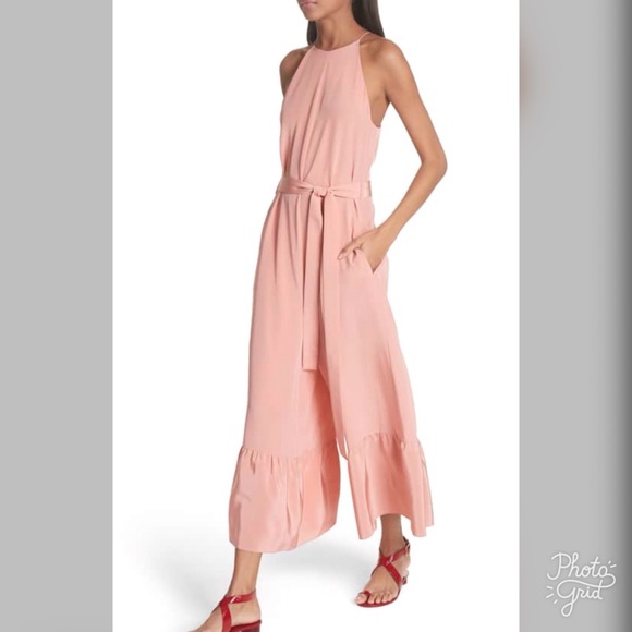 tibi ruffle jumpsuit